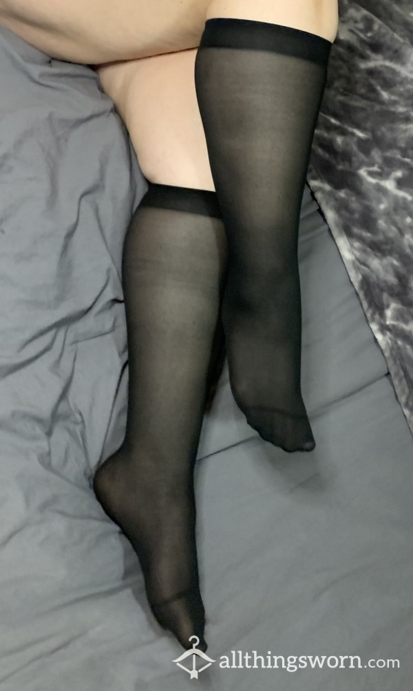 *KNEEHIGH Black Hose!