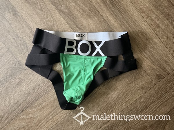 L Box Menswear Green Thick Strapped Jock - Your Choice Of Treatment