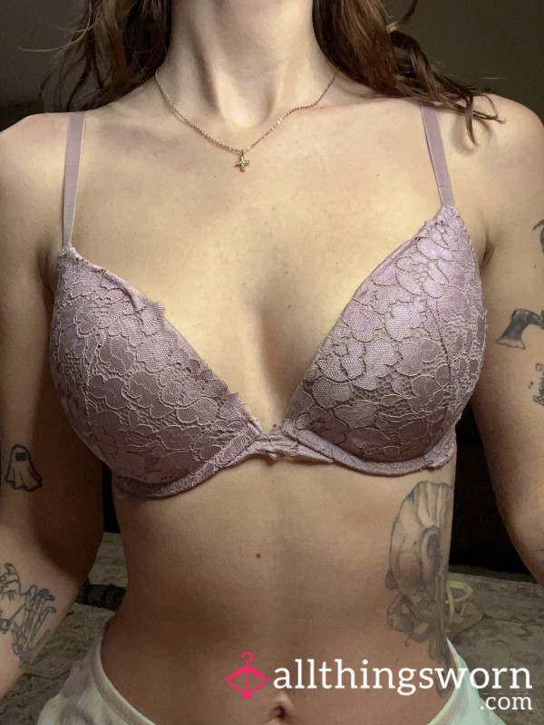 La Senza Dusty Pink 32D Bra W/ Lace