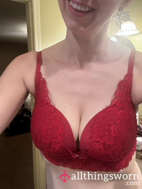 La Senza Red Padded Bra