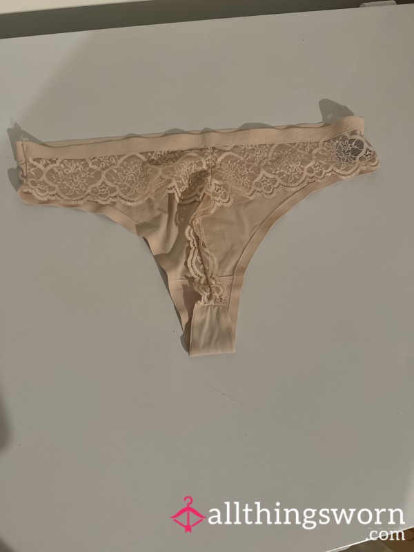 Lace And Silk Thong