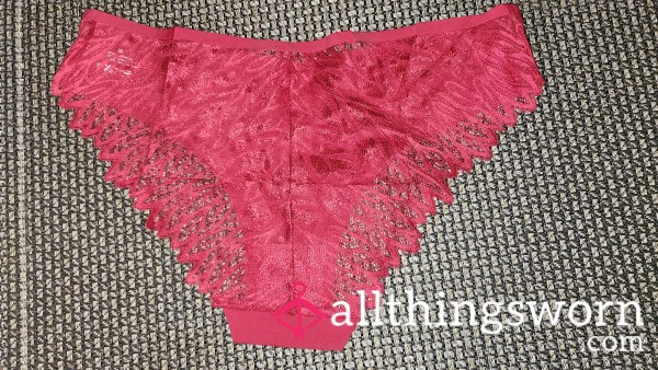 Lace Bikini Lightweight Cheeky Hipster-red