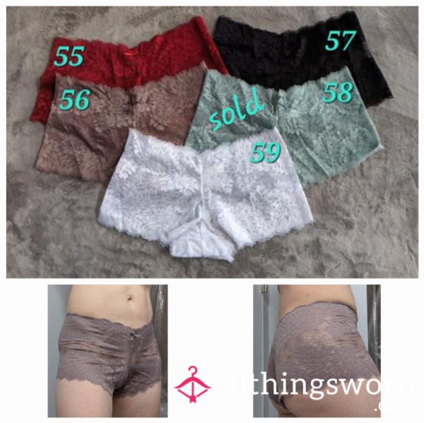 Lace Boyshorts With Add-On Options