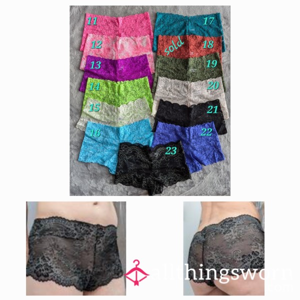 Lace Boyshorts With Add-on Options