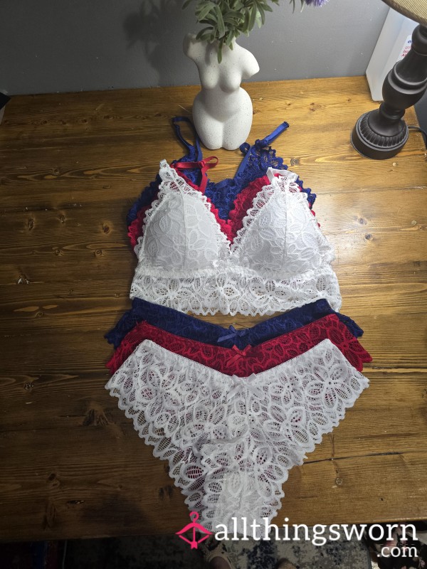 Lace Bra And Cheekie Set