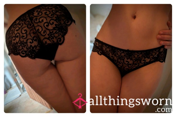 Lace, Creamy And Well S**ed Knickers