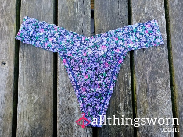 Lace Flor*l Thong By Victoria's Secret