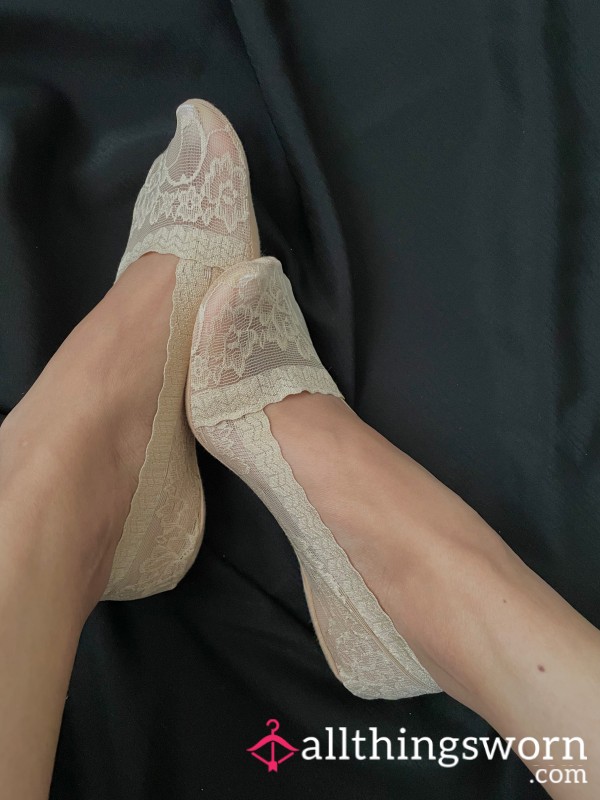 Lace Footsies No Show Skin Shoe Liners