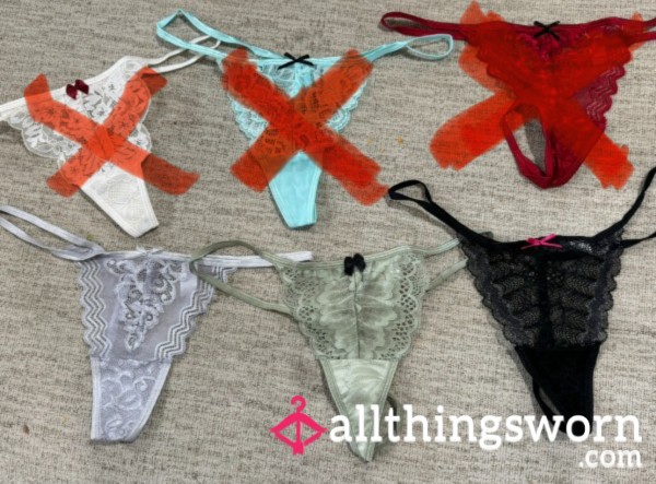 Lace G-string Thongs