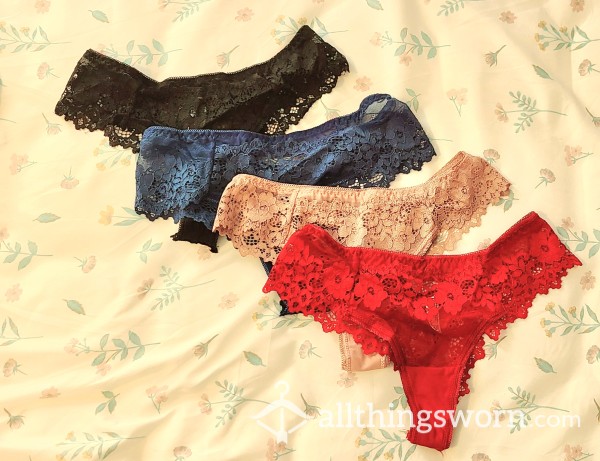 Lace Nylon Gusset Cheeky Panties - **End Of Subscription Sale!**