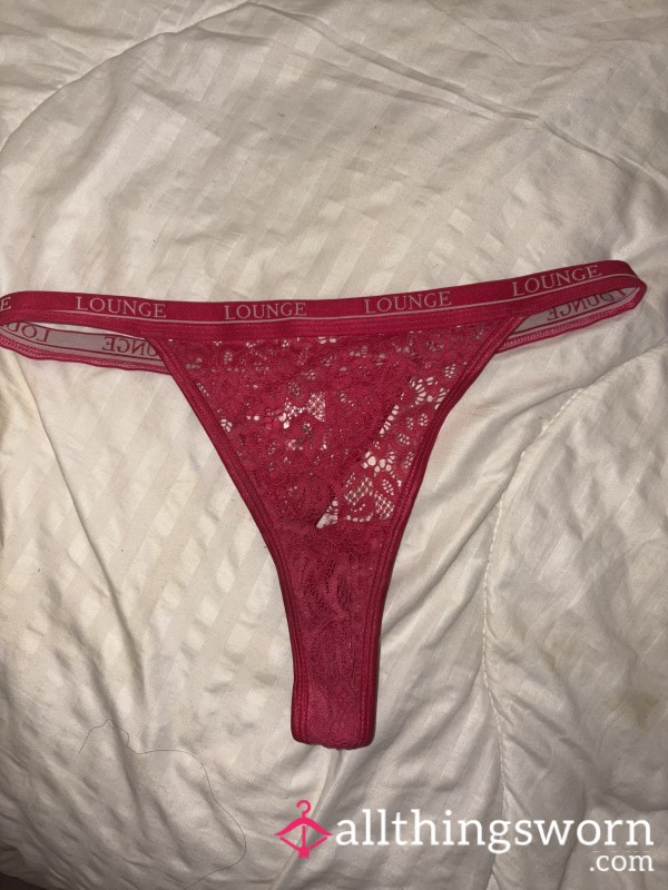 Lace Pink Lounge Thong