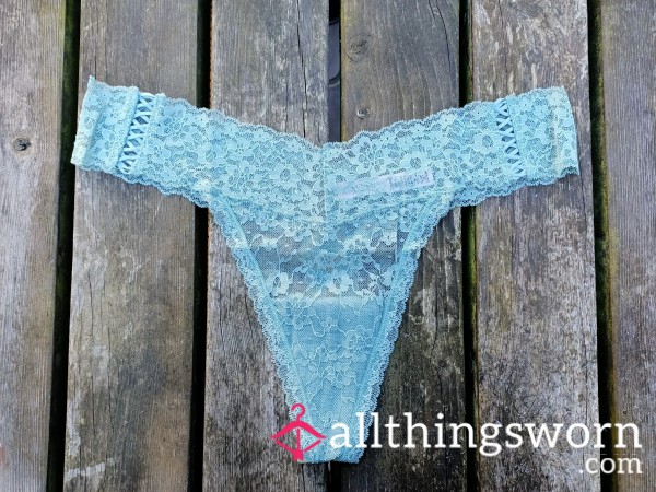 Lace Thong By Victoria's Secret In Moss Green