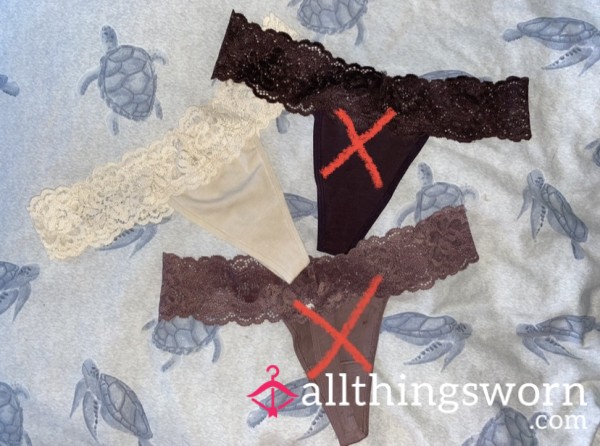 ❗️CLEARANCE SALE❗️Lace Trim Thong (48 Hour)