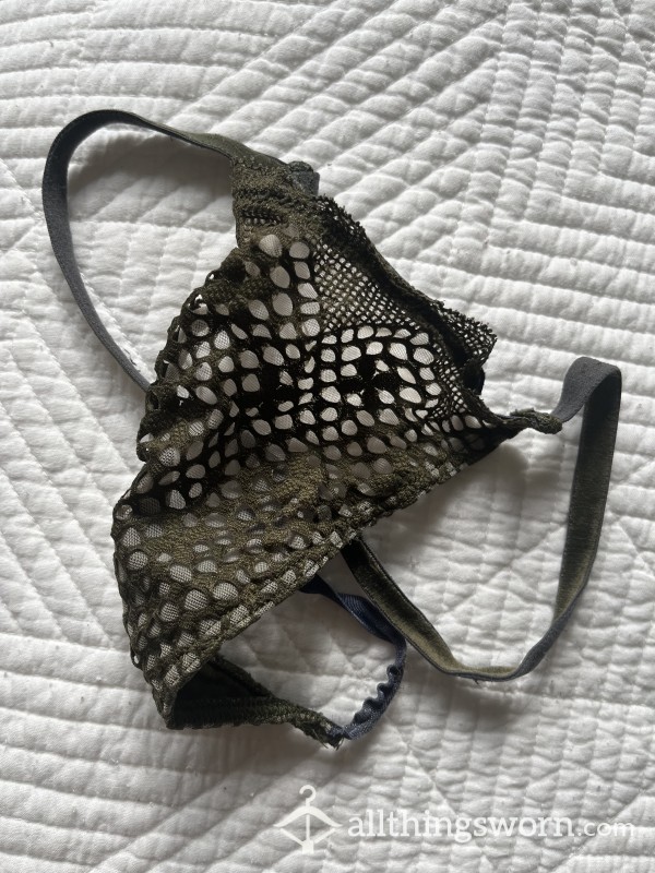 Lace Victoria’s Secret Thong. Worn. Will Be Worn For One Day.