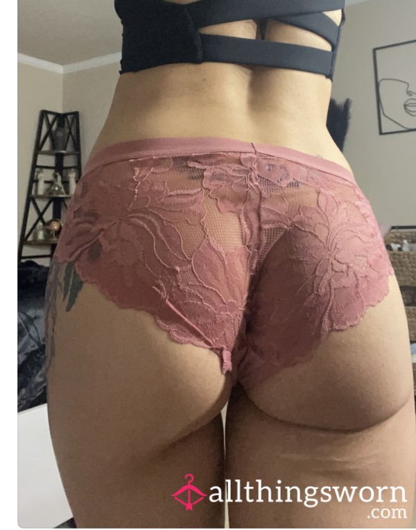 Lacey Pink Booty Short Panties