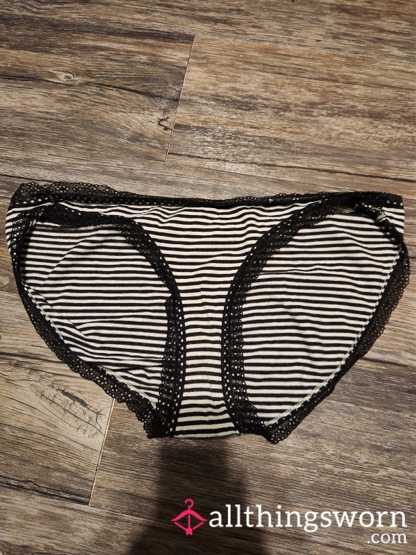 Lacey Striped Panties