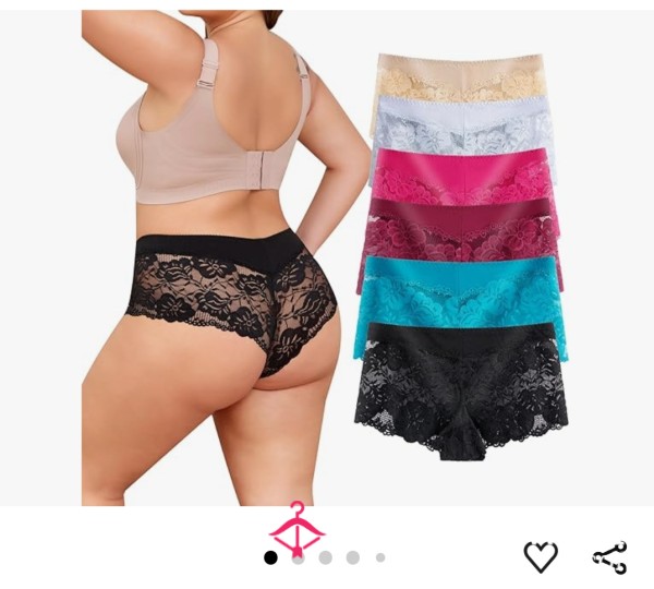 Lacey Underwear- Color And Wear Up Tonyou