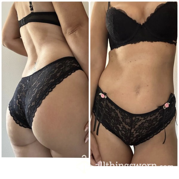 **SALE** Black Lace Panty