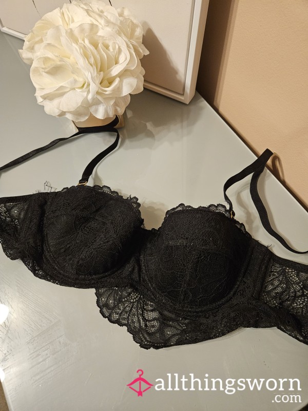 Lacy Black Bra