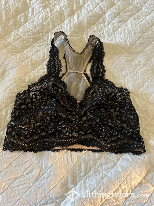 Dirty DD Lacy Black/nude Bralette