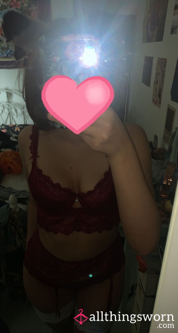 Lacy Red Bra, Well Worn