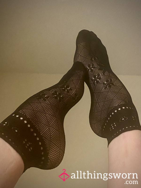 Lacy Seductive And Freshly Worn Lace Socks💋