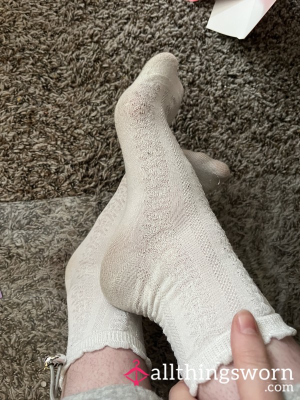 Lacy Socks, Worn For 3 Days