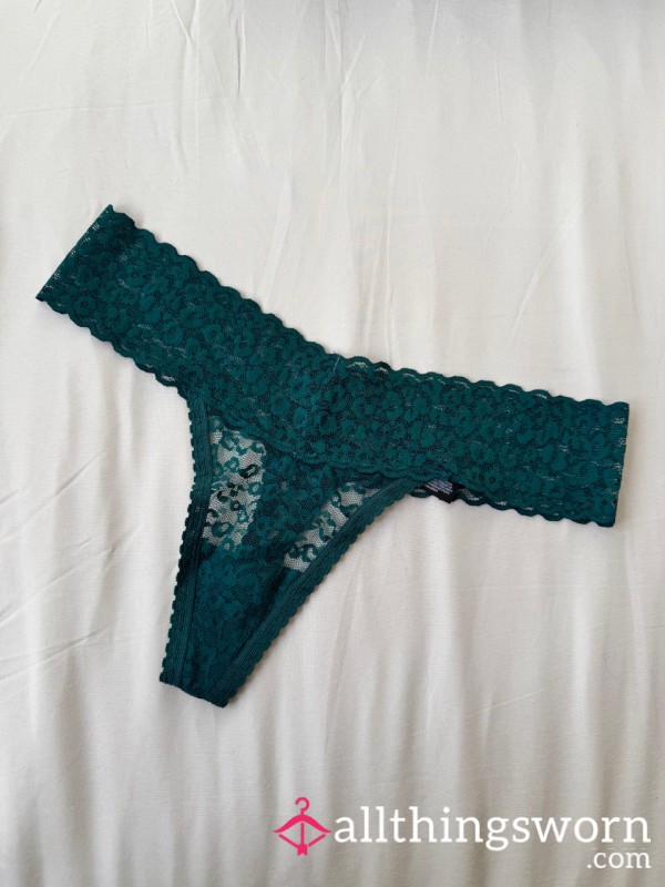 Lacy Thong, 48hr Wear! 💚