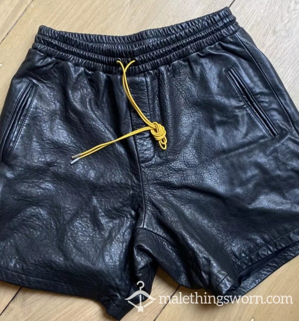 Lambskin Biker Shorts