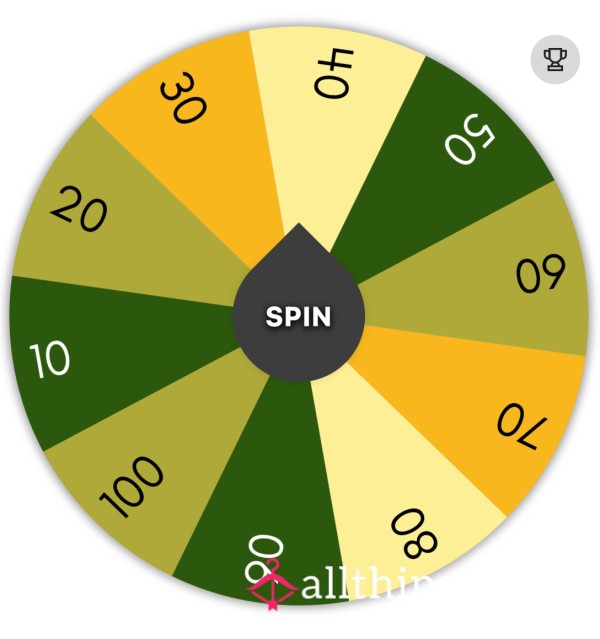 Large Amount Spin The Wheel