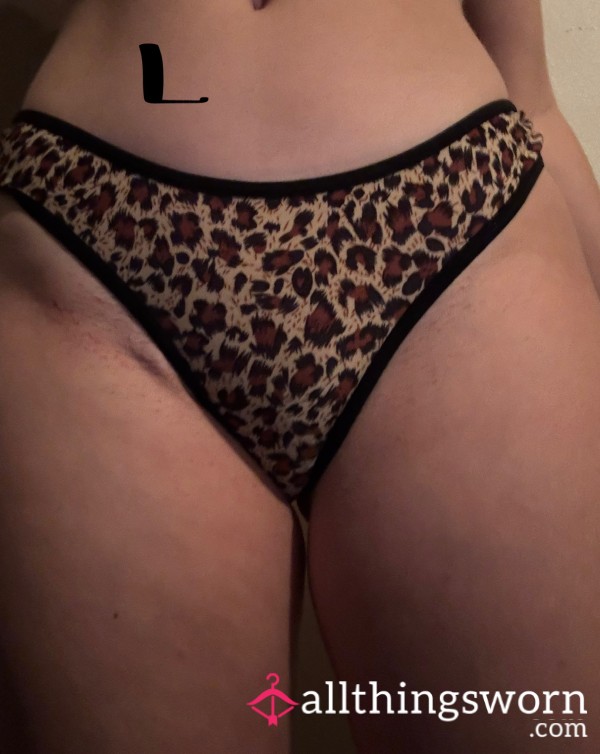 Large Cheetah Print Thong