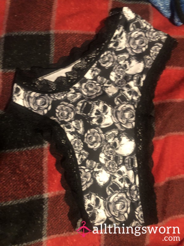 Large Goth Skull Panties