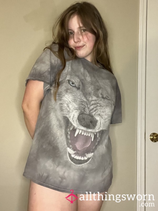 Large Grey Wolf Shirt