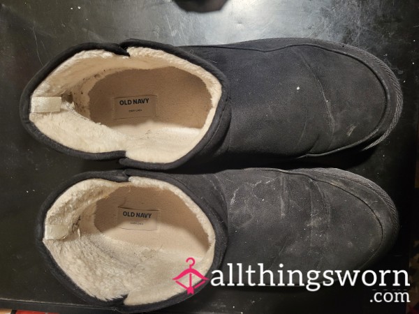 Worn Black Old Navy Ankle Booties - 1 Save