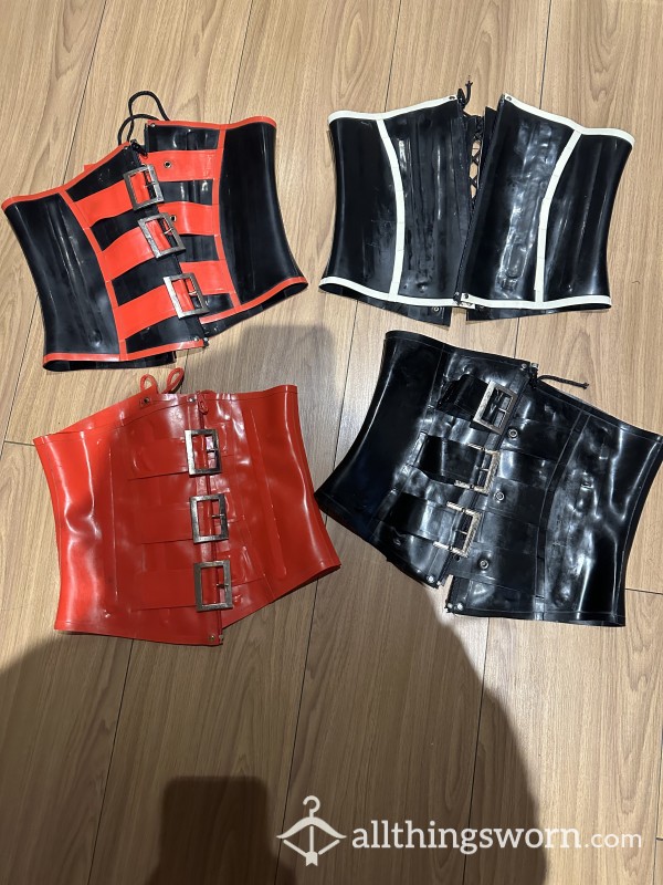 Latex Corset —worn