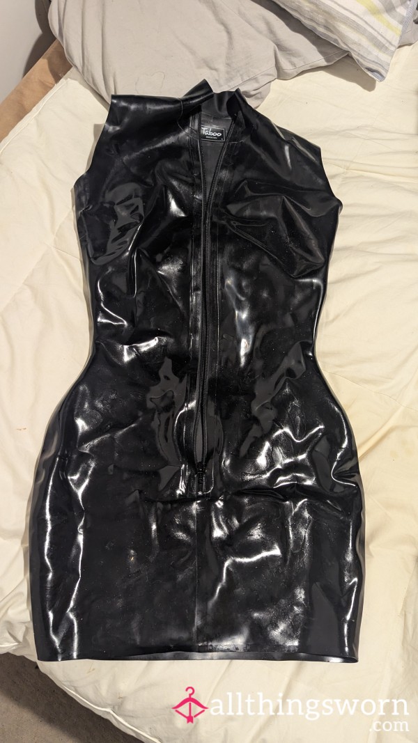 LATEX ZIP DRESS