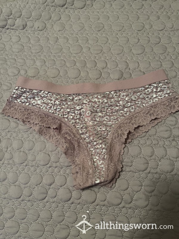 Lavender Cheetah Leopard Lace Panties