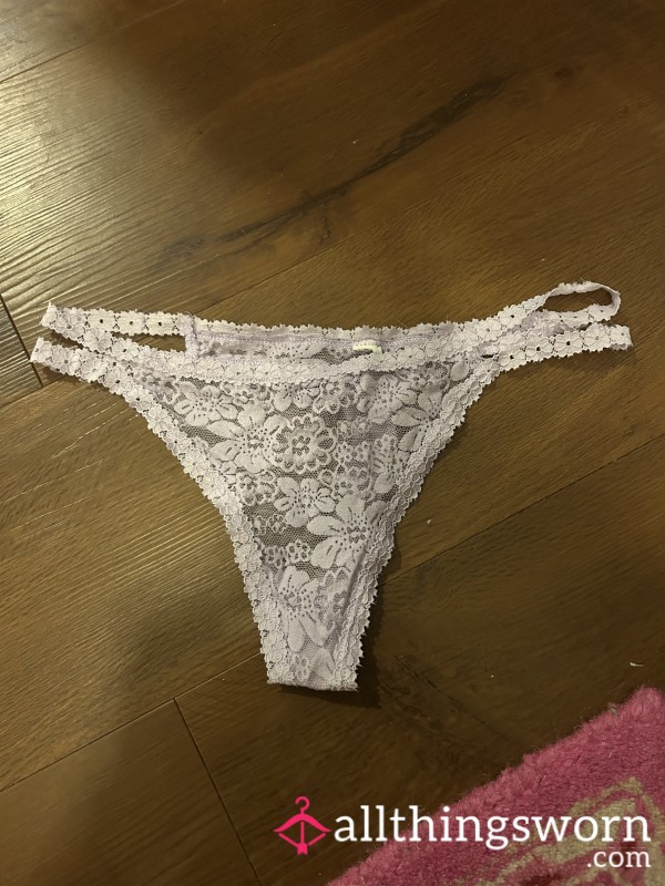 Lavender Lace Thong