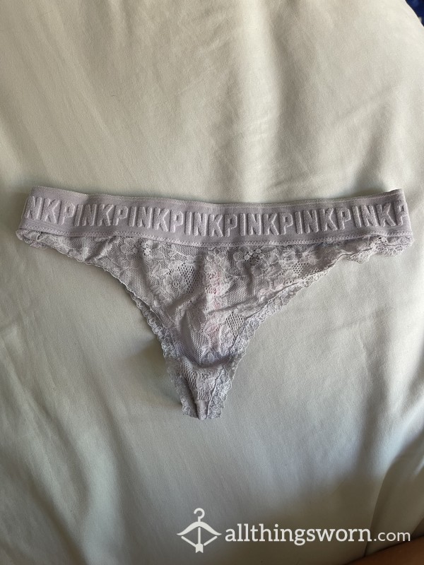 Lavender Purple Lace Thong- Victoria Secret