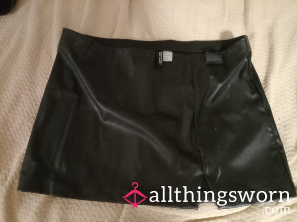 Leather Black Mini Skirt