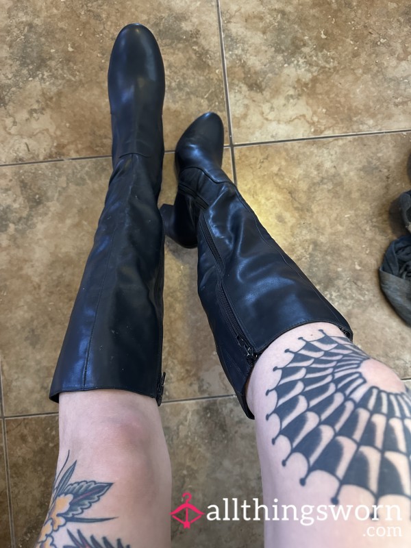 Leather Boots🖤⛓️‍💥