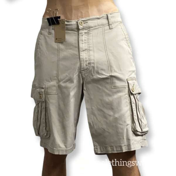 Lee Men’s Beige Cargo Shorts Size 34