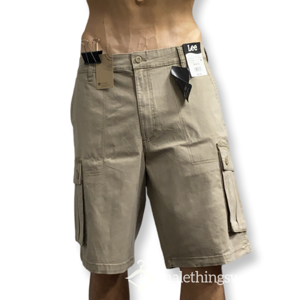 Lee Men’s Beige Cargo Shorts Size 36