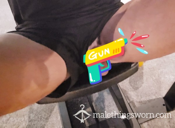 Leg Press With Hard C*ck Out In Gym