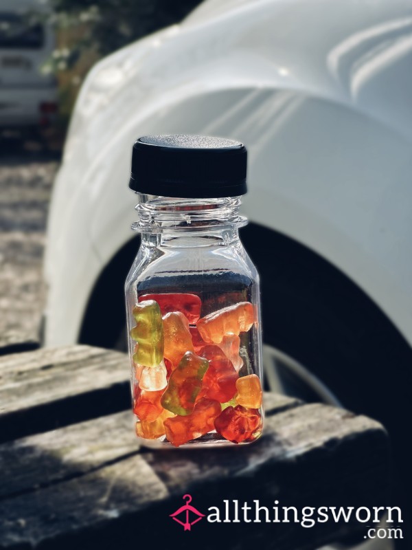 Lemonade Infused Gummies, Haribo Bears, Sweets.