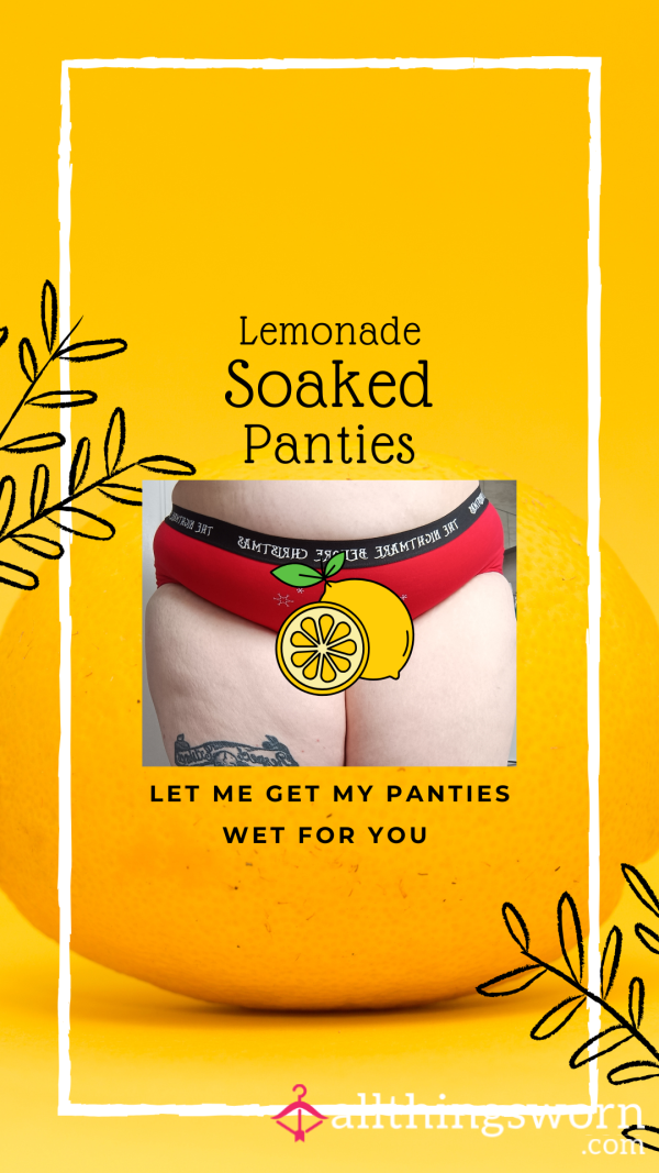 Lemonade Soaked Panties - Let Me Get Wet For You! 🍋