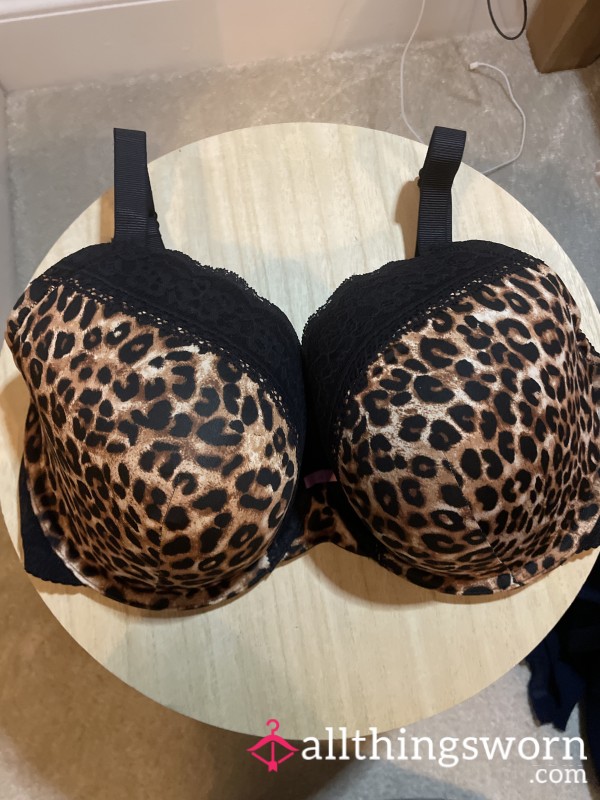 Leopard Custom Wear Padded Bra 34G