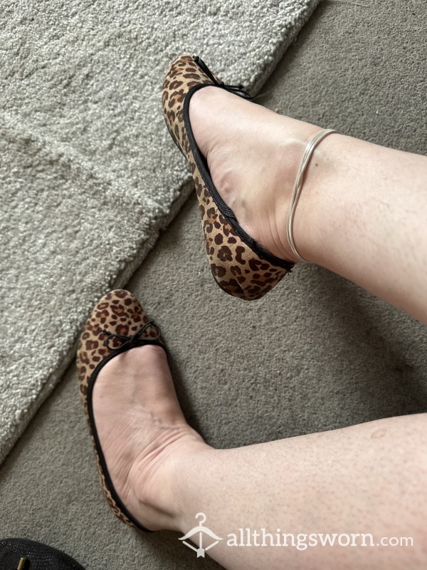 Leopard Print Ballerina Flats