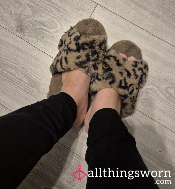 Leopard Print Slippers