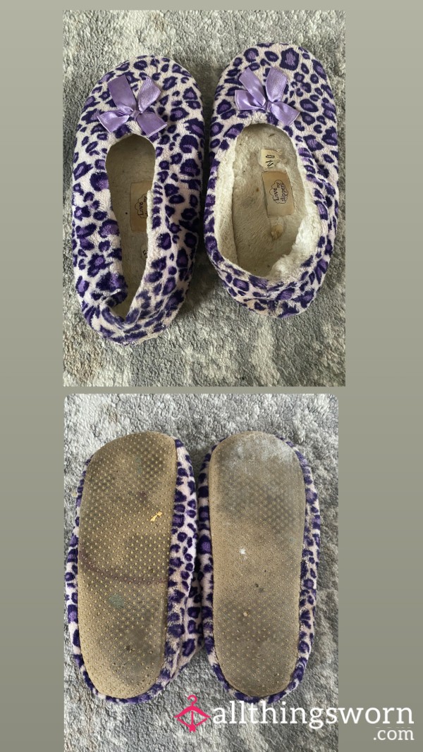 Leopard Print Slippers